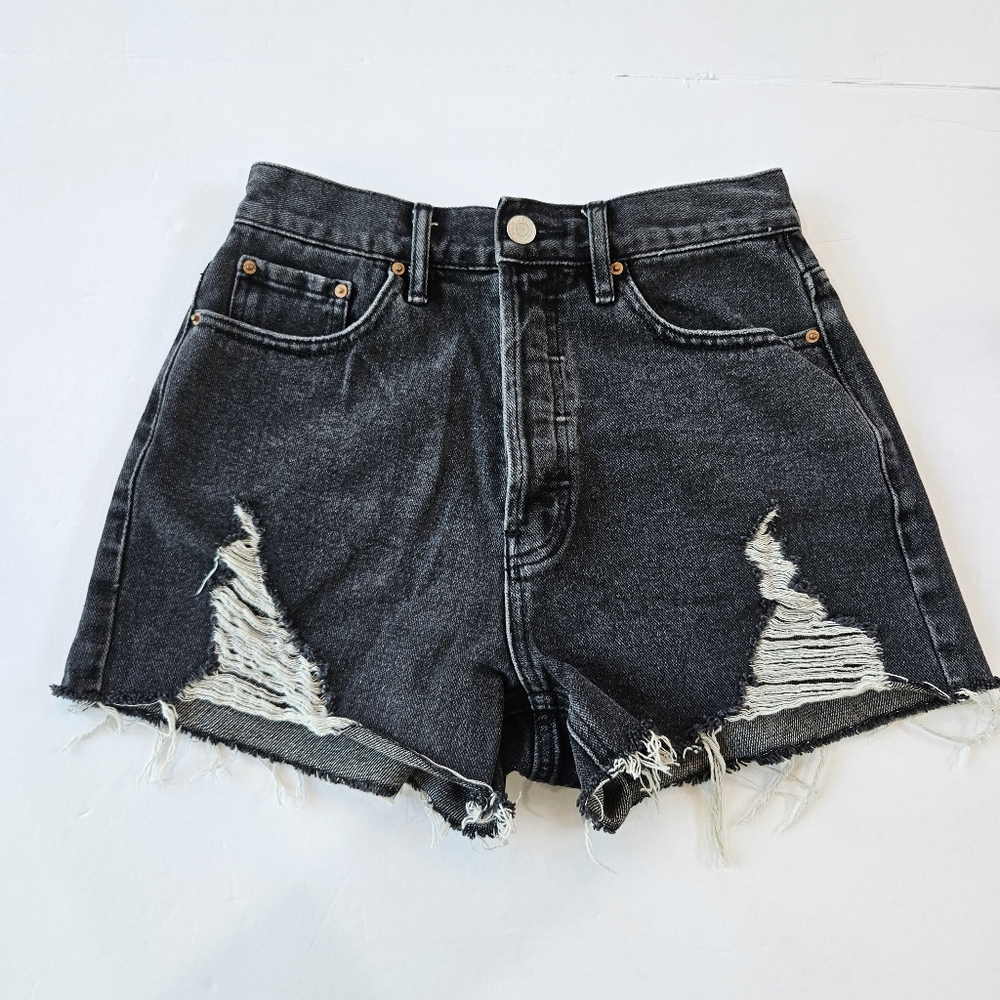 Pacsun Ultra High Rise Vintage Short With Button Fly Size 25 Good Used Condition